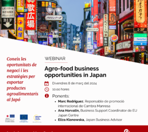 Webinar Oportunitats de negoci al sector agroalimentari japonès