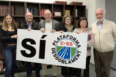 La Plataforma pel Desdoblament de la C-55 reclama un compromís ferm del govern per a l’estudi del 2+2